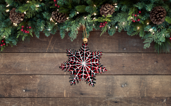 Snowflake Shaped Sublimated Ornament