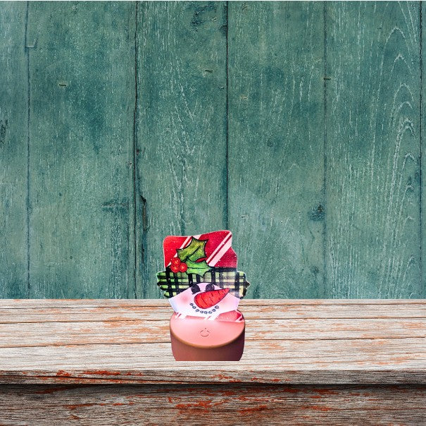 Snowman Head Shaped Sublimated Acrylic Light