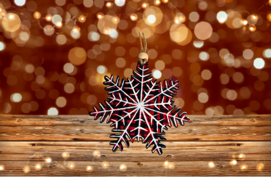 Snowflake Shaped Sublimated Ornament