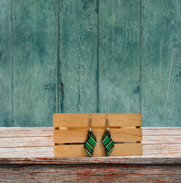 New Swirl Shaped Sublimated MDF Earrings 1.5 inch