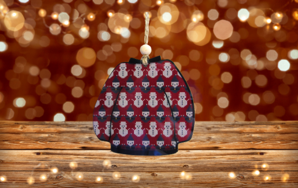 Sweater Shaped Sublimated Ornament