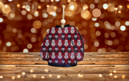 Sweater Shaped Sublimated Ornament