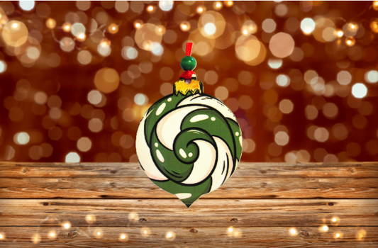 Sphere with Point Shaped Sublimated Ornament