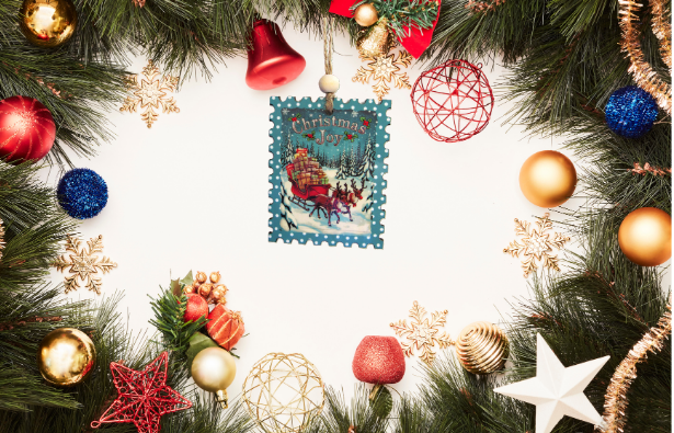 Vertical Stamp Shaped Sublimated Ornament