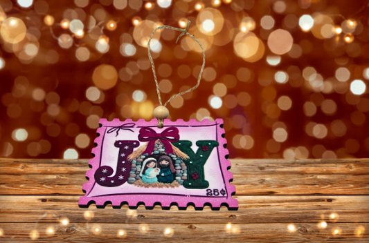 MDF-Horizontal Stamp Shaped Sublimated Ornament