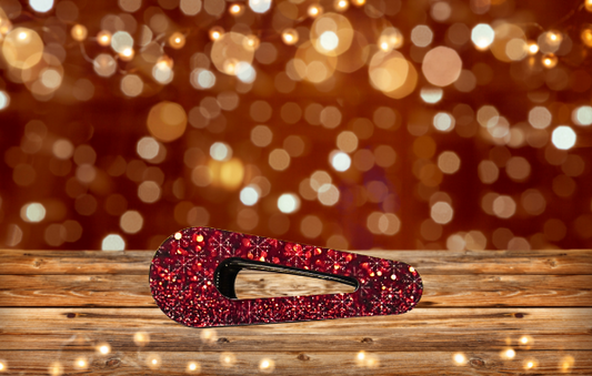 Open Triangle Shaped Sublimated Barrette