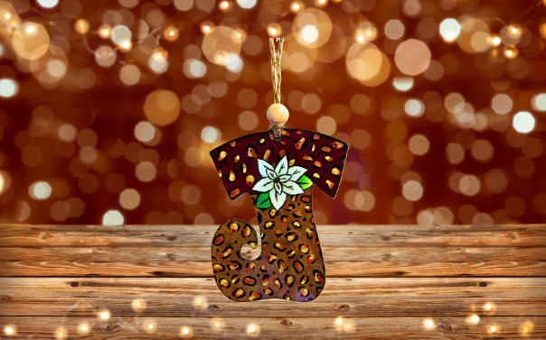 Elf Stocking Shaped Sublimated Ornament