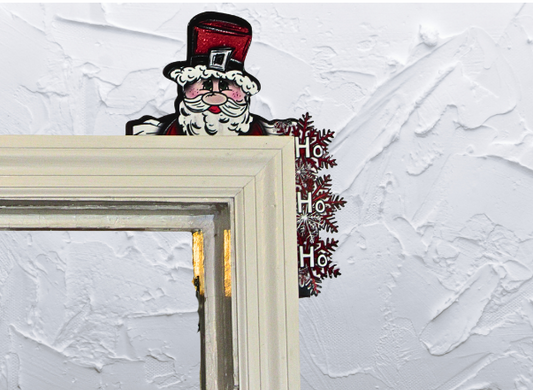 Santa  Shaped Sublimated Corner Sitter Sublimated