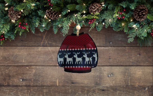 Sweater Shaped Sublimated Ornament