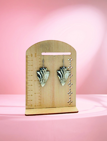 MDF-Arrow Head Shaped Sublimated Earrings 1.5 inch