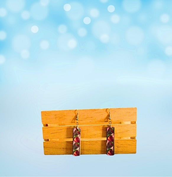 MDF Bar Shaped Sublimated Earrings 1.5 inch