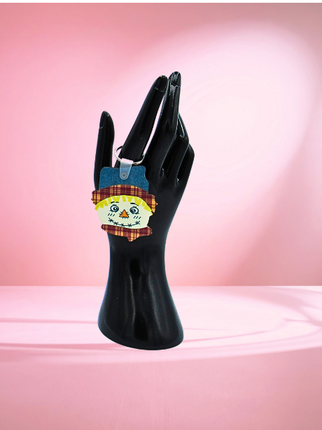 MDF-Scarecrow Head Shaped Sublimated Keychain