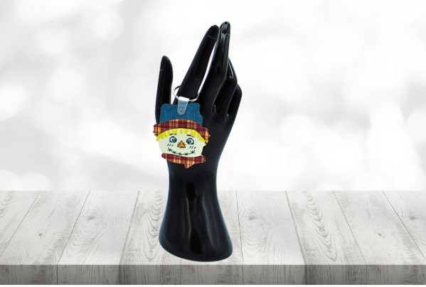 MDF-Scarecrow Head Shaped Sublimated Keychain