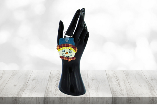 MDF-Scarecrow Head Shaped Sublimated Keychain