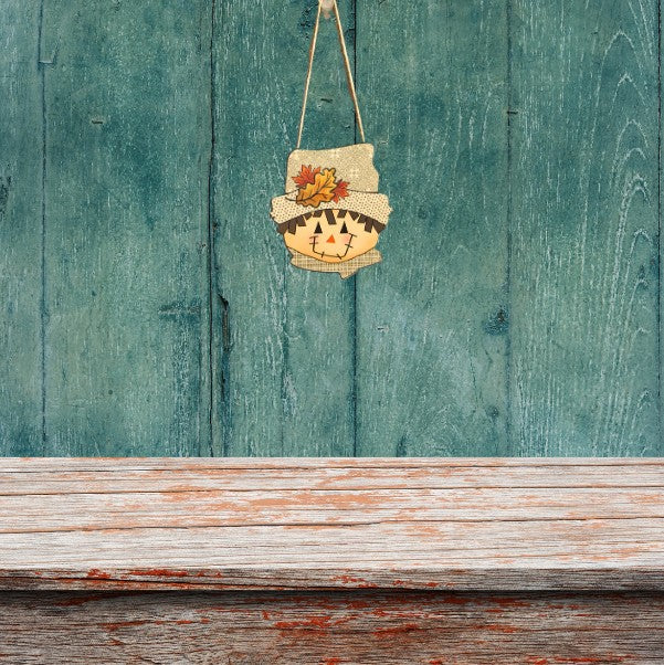 Scarecrow Head Shaped Sublimated Door Hanger