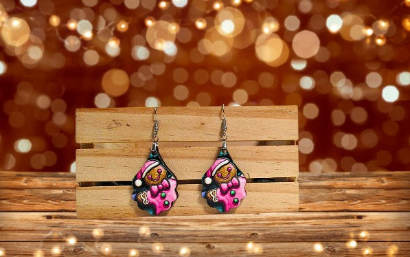 Fancy Teardrop Shaped Sublimated Earrings