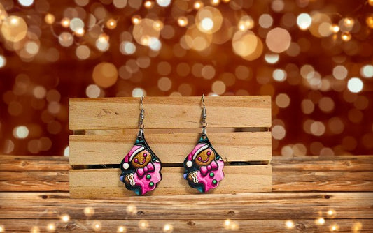 Fancy Teardrop Shaped Sublimated Earrings