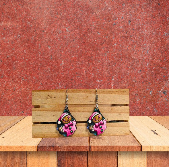 Fancy Teardrop Shaped Sublimated Earrings