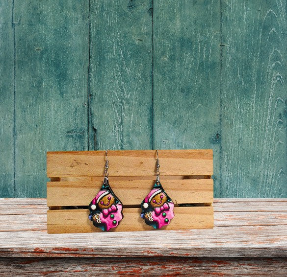 Fancy Teardrop Shaped Sublimated Earrings