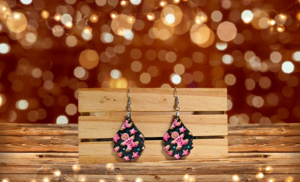 Fancy Teardrop Shaped Sublimated Earrings