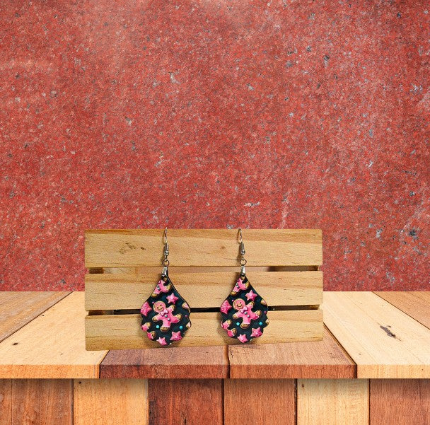 Fancy Teardrop Shaped Sublimated Earrings