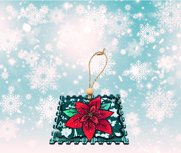 MDF-Horizontal Stamp Shaped Sublimated Ornament