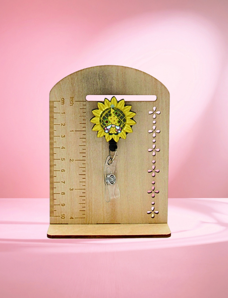 MDF- Sunflower Shaped Sublimated Badge Reel