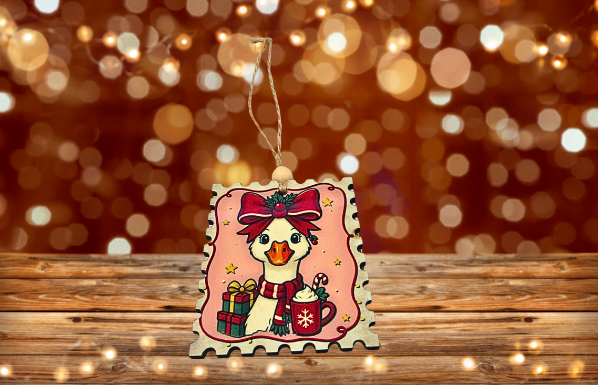 MDF-Vertical Stamp Shaped Sublimated Ornament