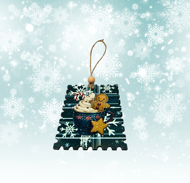 MDF-Vertical Stamp Shaped Sublimated Ornament