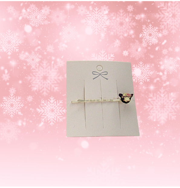 Hair Bobby Pin with MDF Sublimated Charm