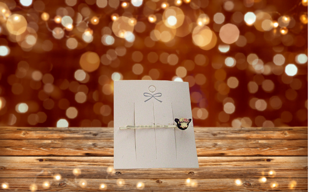 Hair Bobby Pin with MDF Sublimated Charm