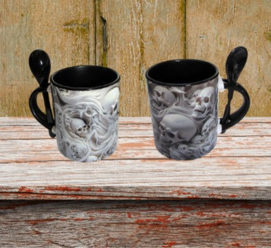 11 oz. Colored Sublimated Mug with Spoon