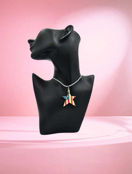 MDF-Star Shaped Sublimated Necklace 17 inch