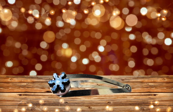 2 Inch Snap Metal Hair Barrette with MDF Sublimated Center