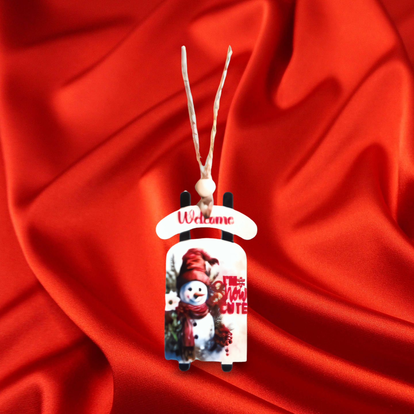 Sled Shaped Sublimated Ornament