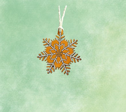 Snowflake Shaped Sublimated Ornament