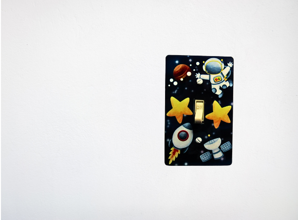 MDF-Standard Shaped Sublimated Light Switch Plate Space