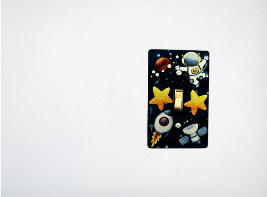 MDF-Standard Shaped Sublimated Light Switch Plate Space