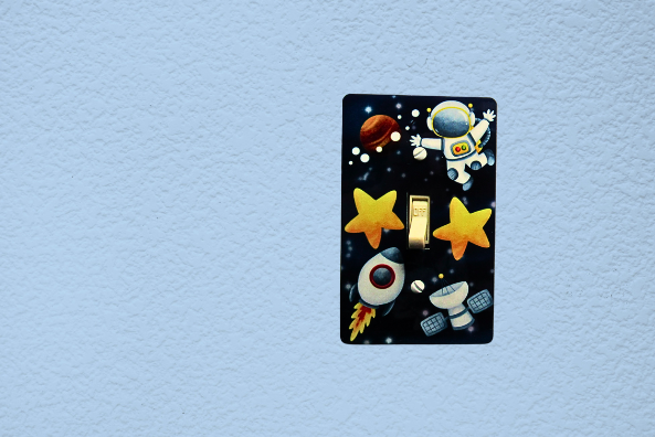 MDF-Standard Shaped Sublimated Light Switch Plate Space