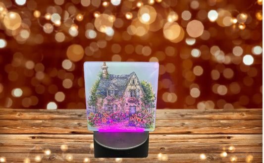 Square Shaped Sublimated Acrylic Light