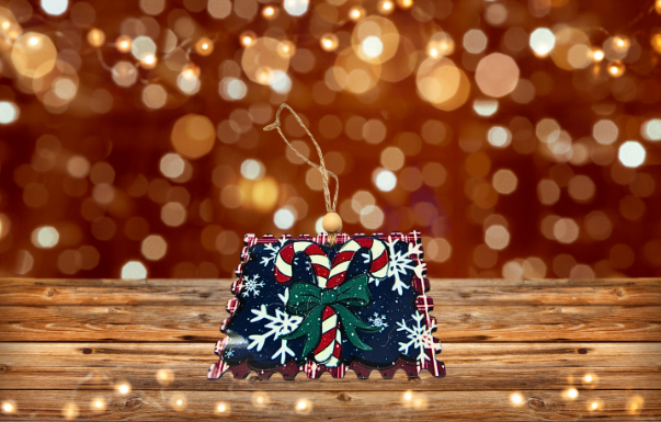 MDF-Horizontal Stamp Shaped Sublimated Ornament