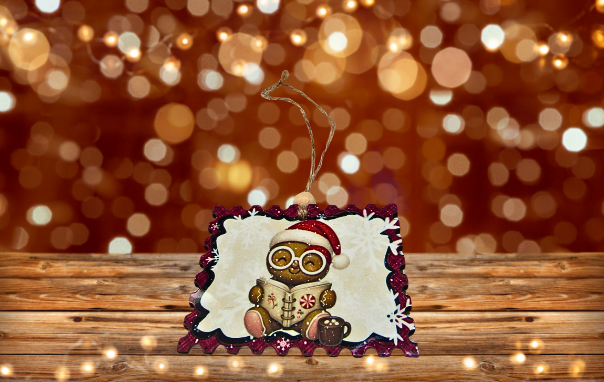 MDF-Horizontal Stamp Shaped Sublimated Ornament