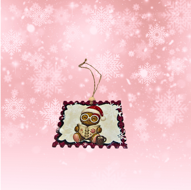 MDF-Horizontal Stamp Shaped Sublimated Ornament