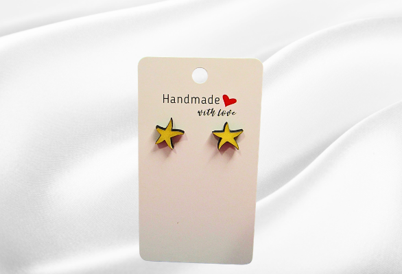 MDF-Starfish Shaped Sublimated Stud Earrings
