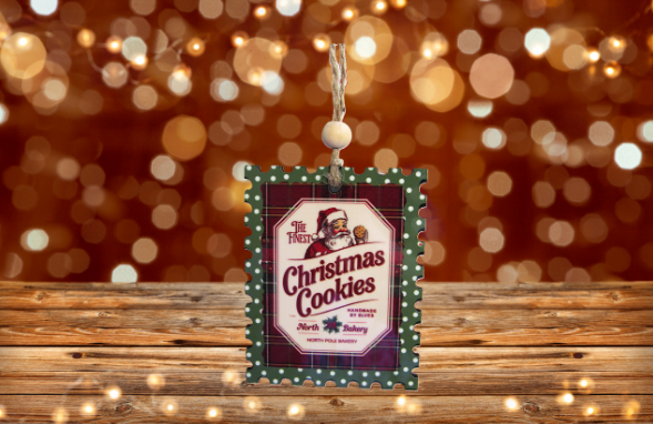 Vertical Stamp Shaped Sublimated Ornament