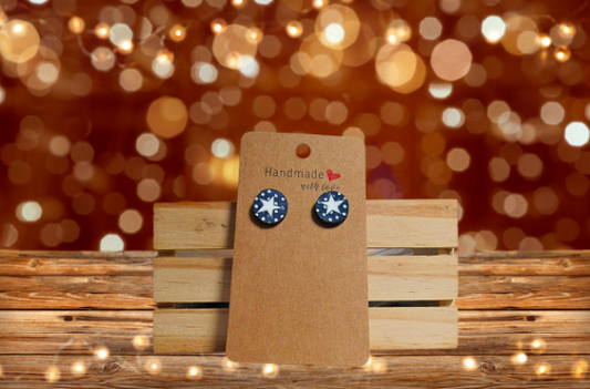 MDF-Round Shaped Stud Sublimated Earrings