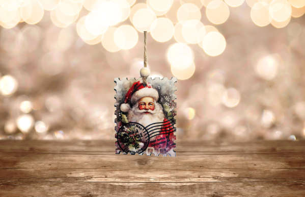 Vertical Stamp Shaped Sublimated Ornament