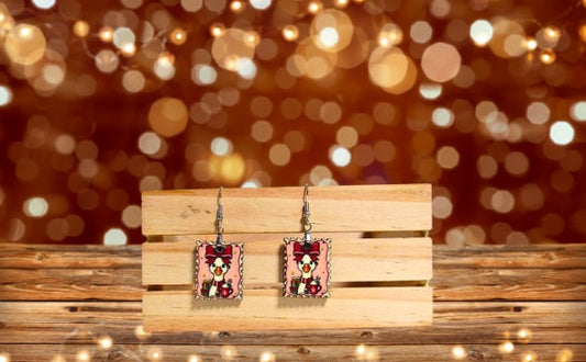 Stamp Shaped Sublimated Earrings 1 inch