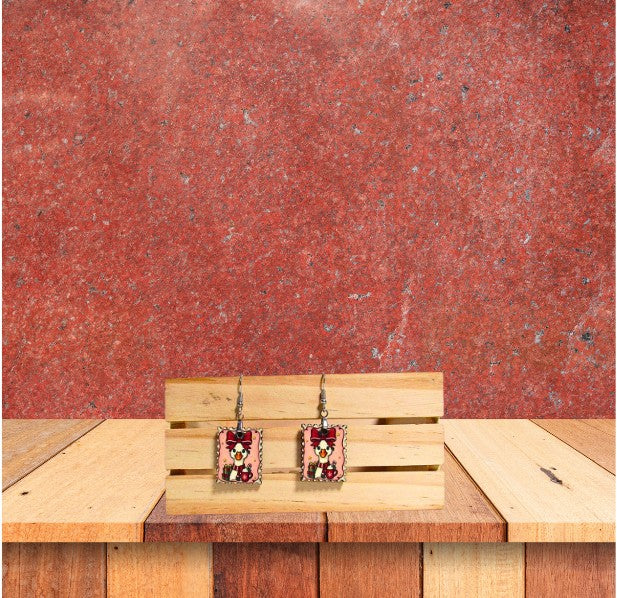 Stamp Shaped Sublimated Earrings 1 inch