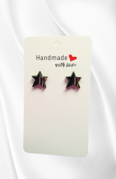 MDF-Star Shaped Stud Sublimated Earrings